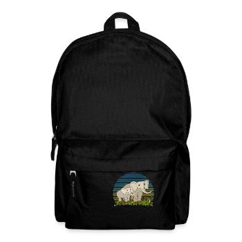 Éléphants - Sac à dos - noir - Devant