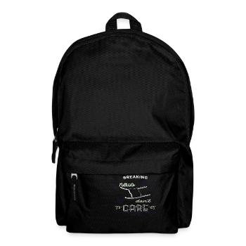 fun birthday quote bday funny joke gift - Backpack - black - Front