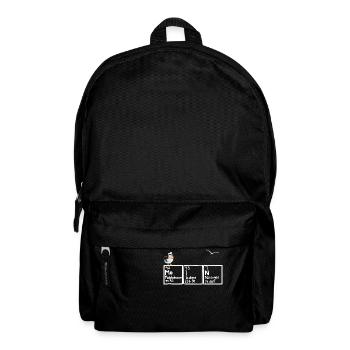 Moin Periodensystem Möwe Nordsee Chemie - Rucksack - Schwarz - Vorne