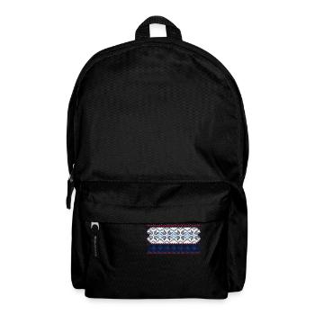 Motif de pull norvégien - Sac à dos - noir - Devant