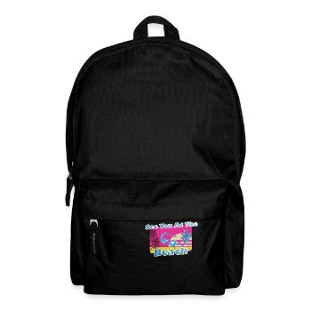 Cool party shirt summer beach vacation gift - Backpack - black - Front