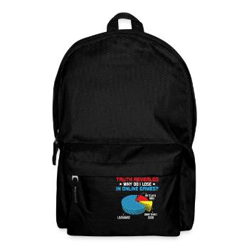 Truth Revealed Why Do I Lose in Online Games Lag - Backpack - black - Front