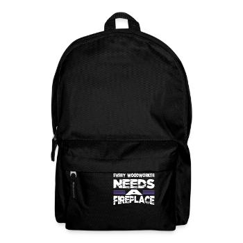 woodworking woodcutter - Backpack - black - Front