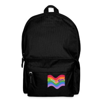 go with the flow ! - Rucksack - Schwarz - Vorne