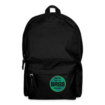 Glück ist wenn der bass einsetzt ! - Rucksack - Schwarz - Vorne
