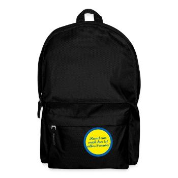Rund um mich her ist alles Freude! - Rucksack - Schwarz - Vorne