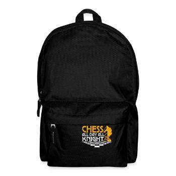 Chess All Day All Knight Chess Player Chess Board - Rucksack - Schwarz - Vorne
