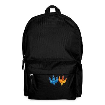 Dreizack - Wappen der Ukraine - Rucksack - Schwarz - Vorne