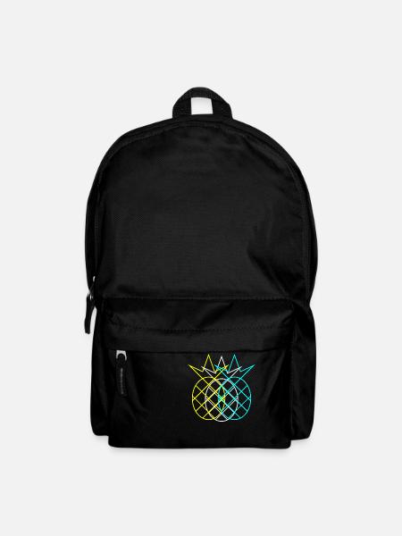 Ananas Abstrakt Neon - Rucksack - Schwarz
