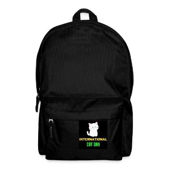 Internationaler Katzentag 2022 - Rucksack - Schwarz - Vorne