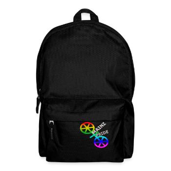 CSD Mainz Gay Pride coat of arms six-spoke wheels - Backpack - black - Front