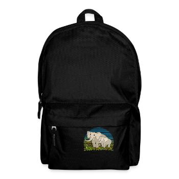 Éléphants - Sac à dos - noir - Devant