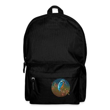 Bunter Vogel - Rucksack - Schwarz - Vorne