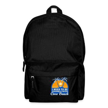 I Need To Be Seahabilitated Cove Beach Summer - Rucksack - Schwarz - Vorne
