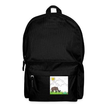 Elephant - Rucksack - Schwarz - Vorne