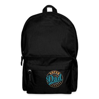 Dad super dad Father's Day - Backpack - black - Front