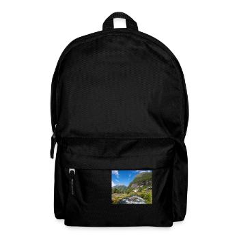 Geiranger panorama Storseterfossen Norway - Backpack - black - Front