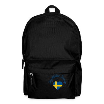 Jag älskar Sverige - Rucksack - Schwarz - Vorne