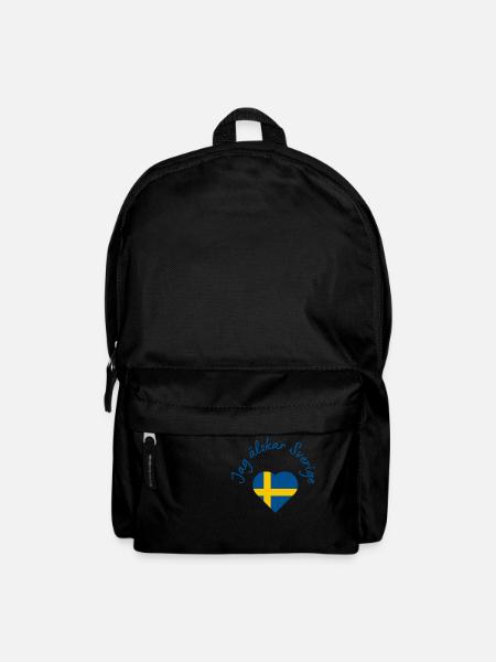 Jag älskar Sverige - Rucksack - Schwarz