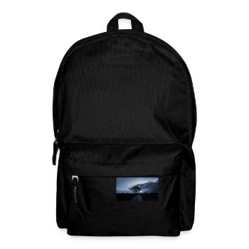 blauer Sonnenuntergang - Rucksack - Schwarz - Vorne