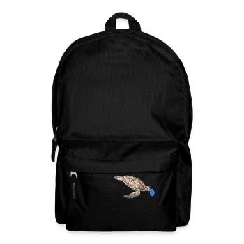 Tortue verte - Sac à dos - noir - Devant