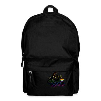 LGBT Rainbow Gay Pride Homo Lesbian Gay - Backpack - black - Front