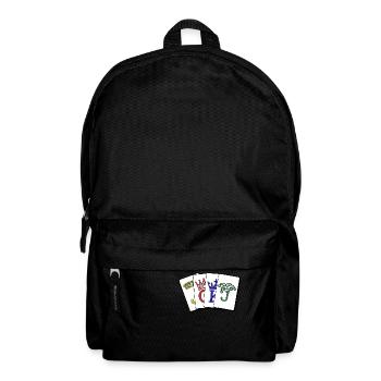 Jeu de cartes / Kartenblatt - Sac à dos - noir - Devant