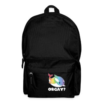 Orca Regenbogen LGBTQ Geschenk - Rucksack - Schwarz - Vorne