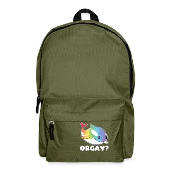 Orca Rainbow LGBTQ Cadeau - Sac à dos - vert olive - Devant
