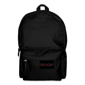 DILLIGAF Aufdruck - Rucksack - Schwarz - Vorne
