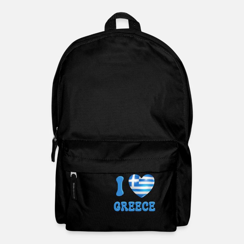 I love Greece - Backpack - black