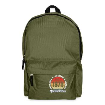 amazing since 1970 - anniversary - Backpack - olive green - Front