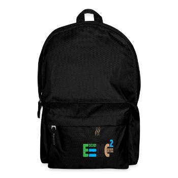 E = MC² Energy Milk Coffee - Backpack - black - Front