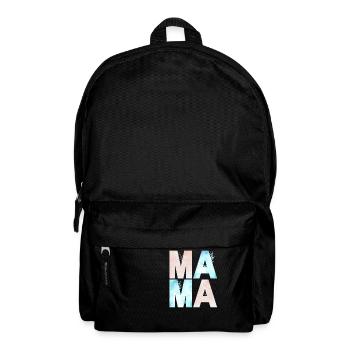 MAMA WATERCOLOR BLUE AND ROSE - Backpack - black - Front