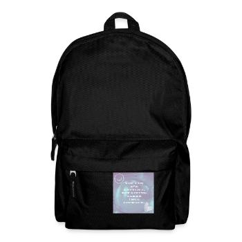 You can die anytime but living takes true courage - Sac à dos - noir - Devant