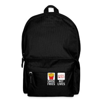 Pommes Frites Pommes Liebhaber Pommes Fritten Gesc - Rucksack - Schwarz - Vorne