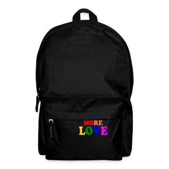 More love - Rucksack - Schwarz - Vorne