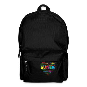 Autism Struggle Education Autistic Autistic Puzzle - Backpack - black - Front
