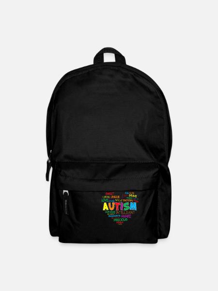 Autisme Lutte Éducation Autiste Autiste Puzzle - Sac à dos - noir