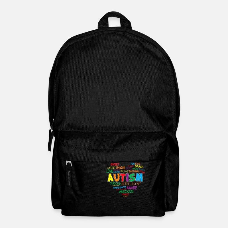 Autisme Lutte Éducation Autiste Autiste Puzzle - Sac à dos - noir