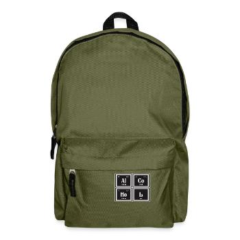 | de l’alcool Tableau périodique des éléments - Sac à dos - vert olive - Devant