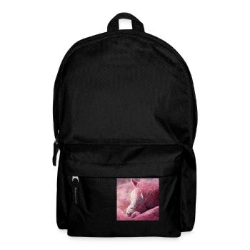 Bébé cheval gît sur le sol Rosa II - Sac à dos - noir - Devant