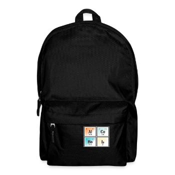 Alkohol - Periodensystem der Elemente - Rucksack - Schwarz - Vorne