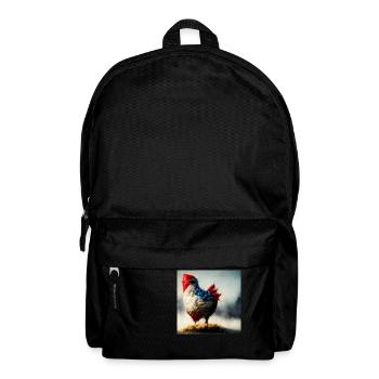Fantaisie abstraite du poulet - Sac à dos - noir - Devant