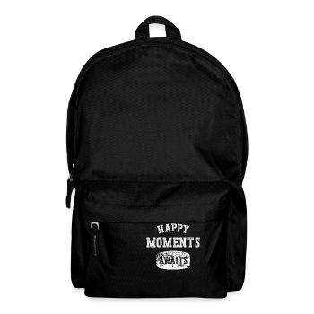 Happy Moments Awaits. - Backpack - black - Front
