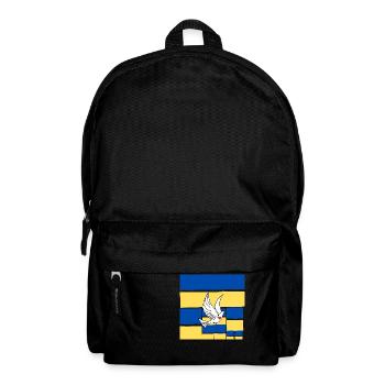Ukraine Frieden Frieden Flagge Taube Friedenflagge - Rucksack - Schwarz - Vorne
