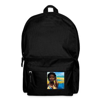 Beautiful Haitian Women in Bikini Painting - Backpack - black - Front