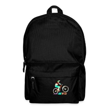 MTB Mountainbike bergab - Rucksack - Schwarz - Vorne