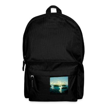 Future Paradise Island Painting - Backpack - black - Front