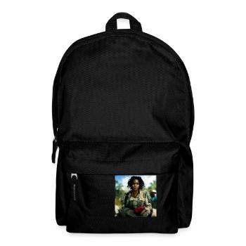 Beautiful US Army Combat Medical Painting - Backpack - black - Front